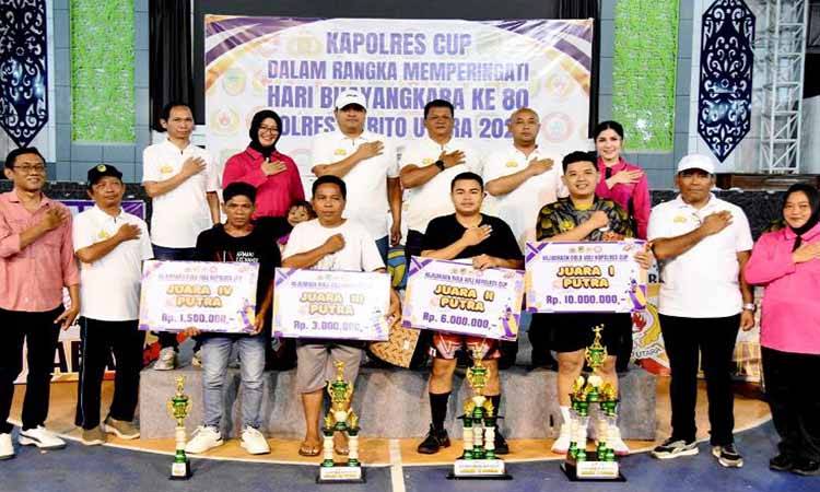 Kresna Barut Borong Gelar Juara, Kapolres Cup 2026 Ditutup Meriah di Arena Tiara Batara