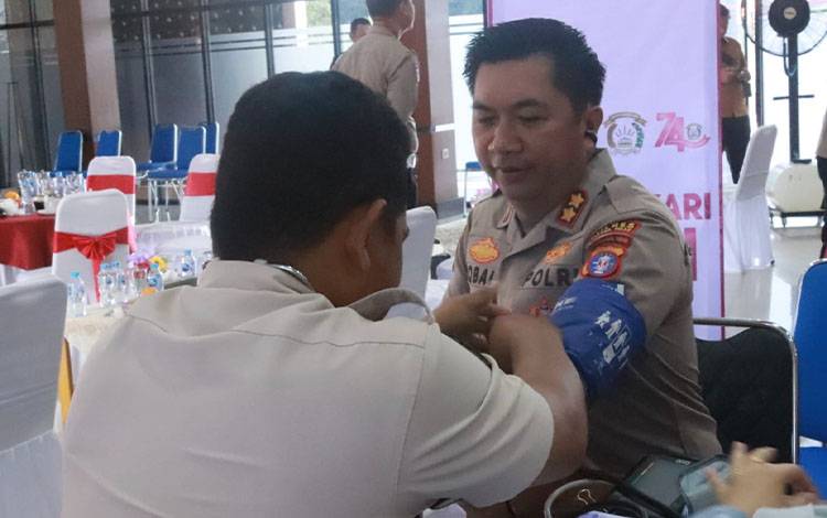Polres Pulang Pisau Gelar Bakti Kesehatan Hari Bhayangkara ke-80, Donor Darah untuk Masyarakat
