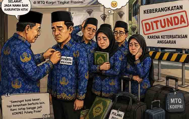 Keberangkatan Kontingen ASN Pulang Pisau pada MTQ Korpri Kalteng Belum Ada Kepastian