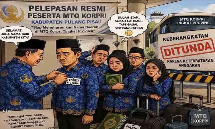 Kontingen ASN Pulang Pisau Gagal Berangkat ke MTQ Korpri Kalteng