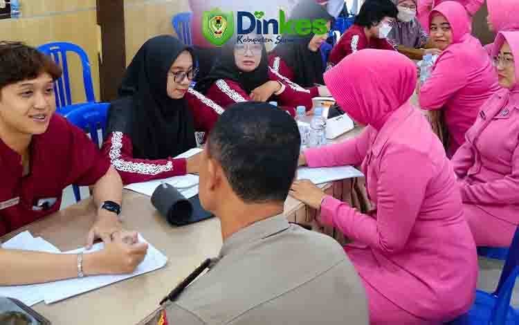 Dinkes Seruyan Dukung Bhakti Kesehatan HUT Bhayangkara