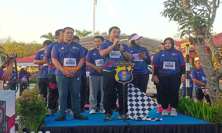 Bupati dan Wabup Pulang Pisau Hadiri Bhayangkara Run 5K, Apresiasi Polres Libatkan UMKM