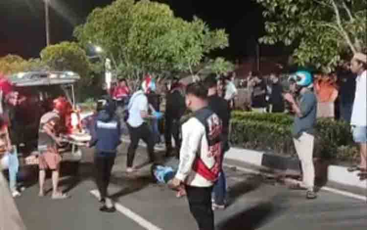 Pria Ditemukan Terkapar di Jalan Pemuda Kuala Kapuas, Diduga Alami Kecelakaan Tunggal
