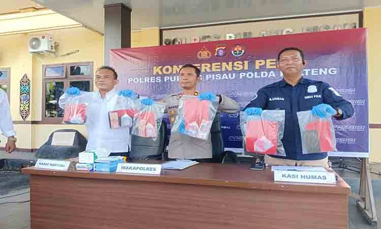 Polres Pulang Pisau Ungkap 5 Kasus Narkoba dan 6 Tersangka Diamankan