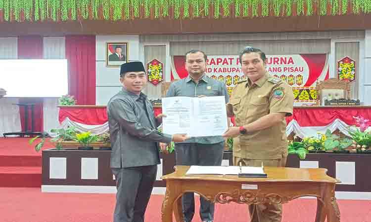 DPRD Pulang Pisau Sahkan Perubahan Struktur OPD, Wabup Harap Tingkatkan Kinerja Pemerintahan