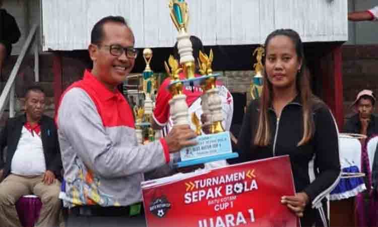 Turnamen Batu Kotam Cup I Diharapkan Jadi Lahirnya Bibit Atlet Sepak Bola Lamandau