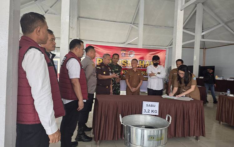 3,1 Kg Sabu yang Dimusnahkan Polres Lamandau Selamatkan Lebih dari 32 Ribu Jiwa