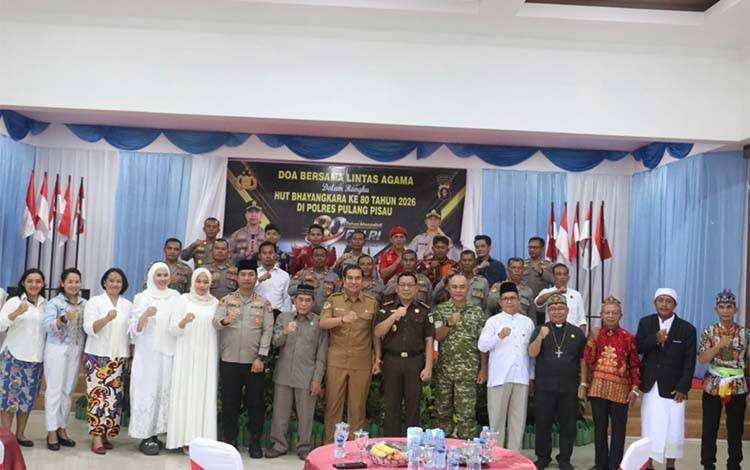 Wabup Pulang Pisau Hadiri Doa Lintas Agama Hari Bhayangkara ke-80