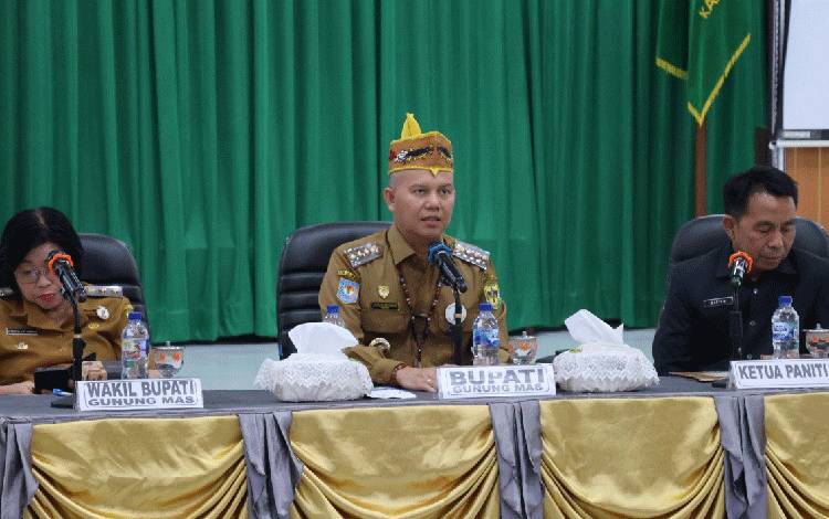 Bupati Gunung Mas Evaluasi Rangkaian Hari Jadi ke-24, Persiapan HUT ke-25 Diminta Dimulai Lebih Awal