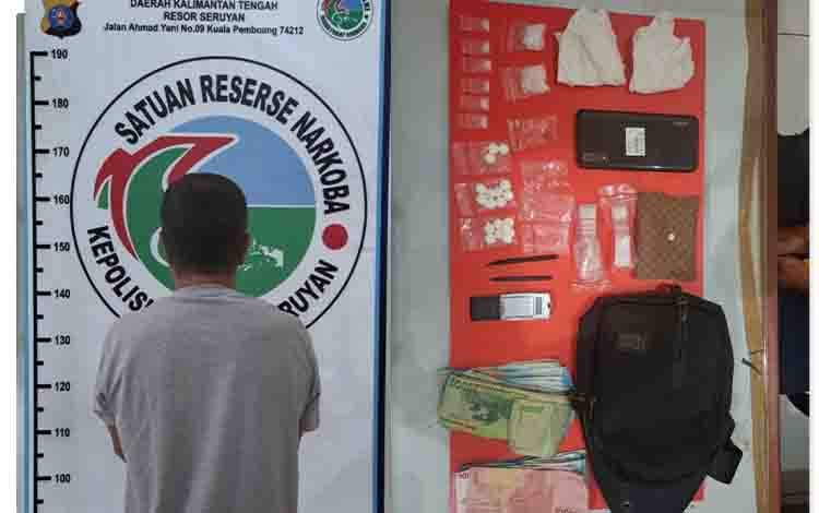Satresnarkoba Polres Seruyan Ringkus Terduga Pengedar Sabu di Sembuluh