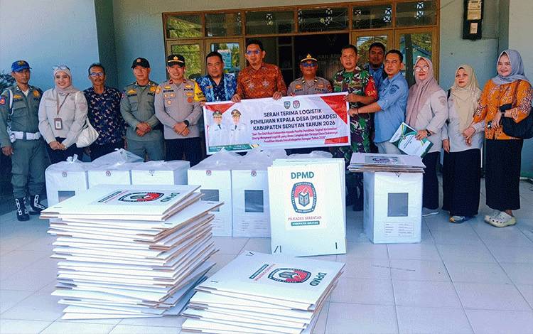 Logistik Pilkades Serentak Tiba, Camat Seruyan Hilir Harapkan Pemungutan Suara Berjalan Aman dan Lancar