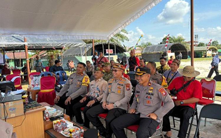 Kapolres Seruyan Pastikan Pelaksanaan Pilkades Serentak di 114 TPS Berjalan Aman