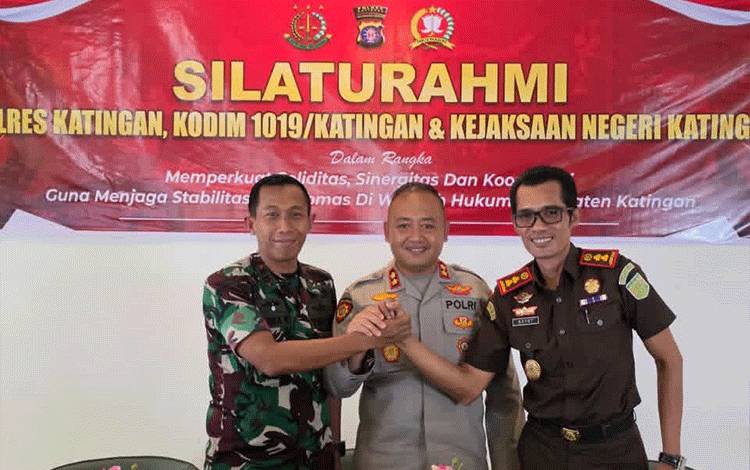 Kapolres, Dandim dan Kajari Katingan Eratkan Sinergi Forkopimda