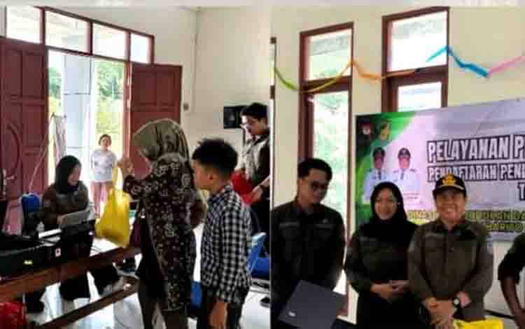 Disdukcapil Barito Utara Jemput Bola Layani Administrasi Kependudukan di Teweh Timur