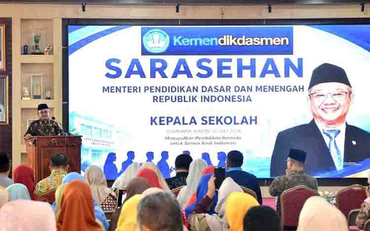 Mendikdasmen: Kepala Sekolah-guru Berperan Wujudkan Pendidikan Bermutu