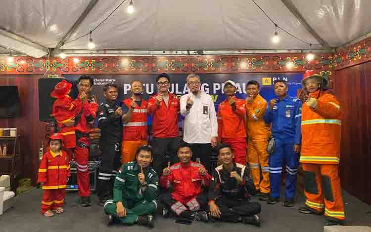 PLTU Pulang Pisau Kenalkan Budaya K3 Lewat Demo Fire Rescue dan Flying Fox di Handep Hapakat Fair