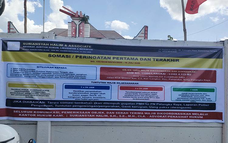 Klaim Berbeda, Kuasa Hukum DPD PDI Perjuangan Tegaskan Somasi Tak Mengikat Seperti Putusan Pengadilan
