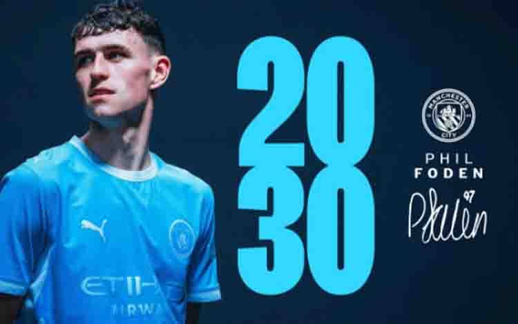 Phil Foden Perpanjang Kontrak hingga 2030 Bersama Manchester City