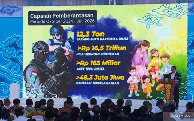 BNN Sita 12,3 Ton Narkotika Per Juli Guna Selamatkan 48,3 Juta Jiwa