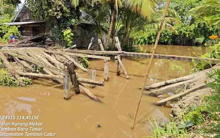 Perbaikan Darurat Jembatan Tamban Baru Timur Mulai Dikerjakan, PUPR Akui Terkendala Pemadaman Listrik
