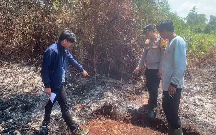 Polres Kotim Tangkap Pria Bakar Lahan di Sampit
