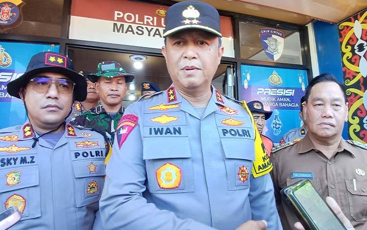 Kapolda Kalteng Tinjau Penanganan Karhutla di Kotim