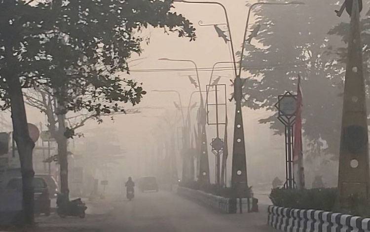 Kualitas Udara Kotim Sempat Masuk Kategori Berbahaya, BPBD Imbau Warga Gunakan Masker