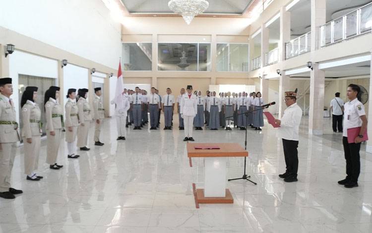 Usai Dikukuhkan, 42 Paskibraka Kapuas Lanjut Pusdiklat