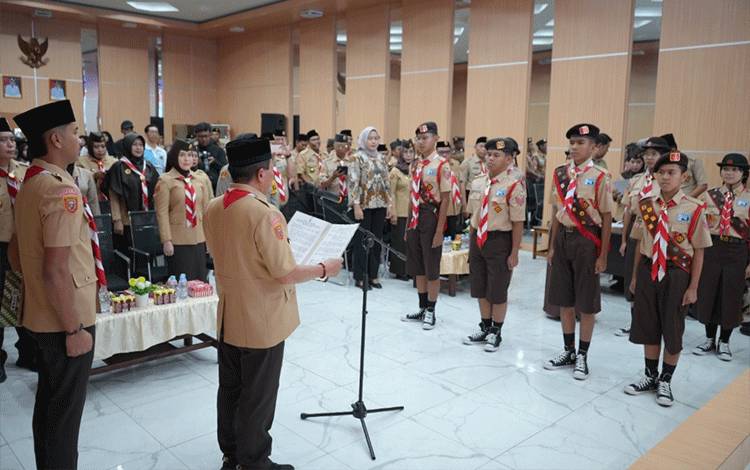 Kontingen Pramuka Kapuas Resmi Dilepas ke Jamnas XII