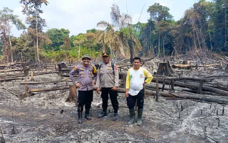Hotspot Terdeteksi Satelit, Kapolsek Dusun Tengah Langsung Cek Lokasi di Pangkan