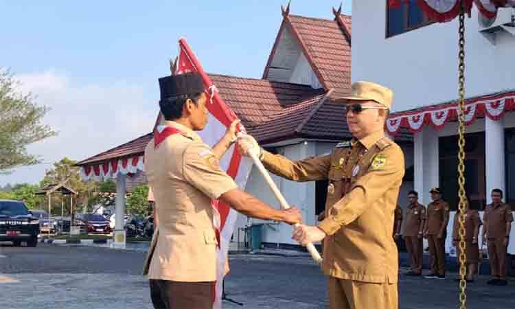 Belasan Pramuka Penggalang Asal Gunung Mas Ikuti Jambore Nasional XII
