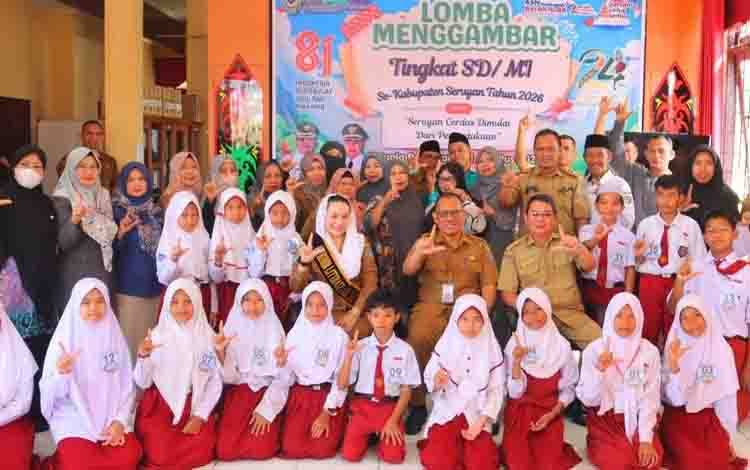 Dispursip Seruyan Gelar Lomba Menggambar Tingkat SD, Dorong Kreativitas dan Cinta Literasi