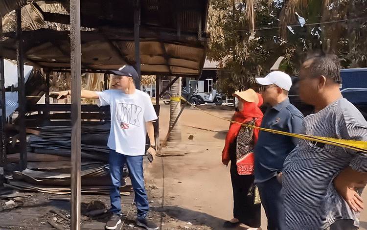 Wakil Ketua III DPRD Kalteng Sampaikan Belasungkawa terhada Korban Kebakaran Jalan Mendawai I
