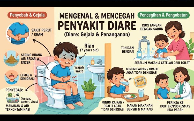 Dinkes Kobar Perkuat Surveilans Usai Kasus Diare Akut Capai 183 Kasus