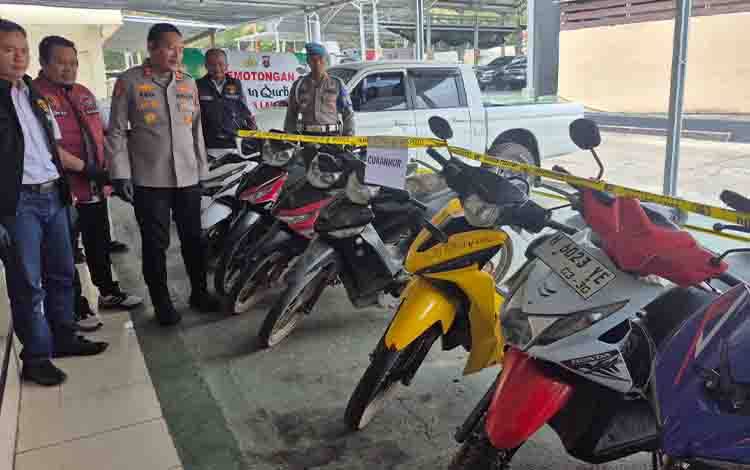Polres Lamandau Bongkar Kasus Curanmor dan Curat, 7 Motor Diamankan
