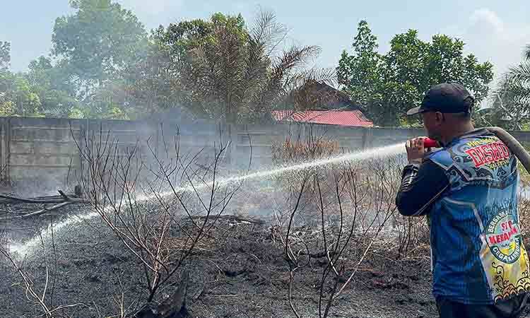 Laporan Masuk Lewat WhatsApp, Tim Gabungan Cepat Padamkan Karhutla di Bereng Kalingu Garden