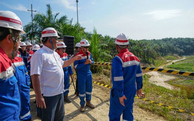 Menteri LH Tinjau Pemulihan Lahan Terkontaminasi Minyak