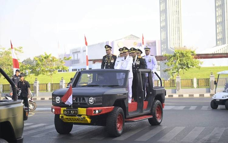 Agustiar Sabran Sambut Peserta Kirab Budaya Isen Mulang