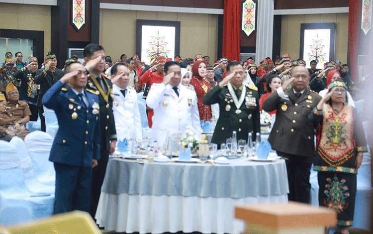 Upacara Virtual Warnai Peringatan HUT RI di Kalteng