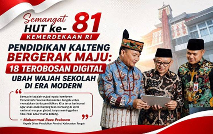 Transformasi Digital Pendidikan Kalteng Makin Kuat di Era HUT ke-81 RI