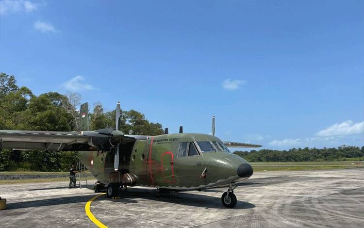 TNI AU Kerahkan Pesawat Angkut Lakukan Modifikasi Cuaca di Kalimantan