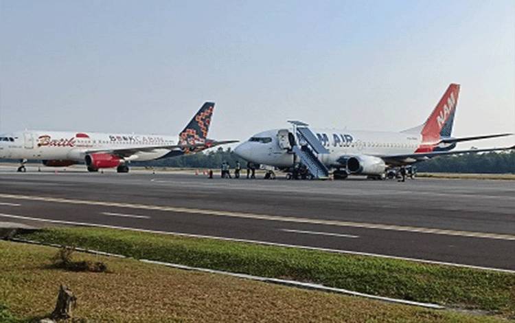 Dampak Kabut Asap juga Ganggu Penerbangan Nam Air ke Pangkalan Bun