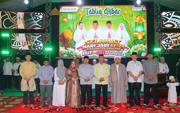 Tabligh Akbar Tutup Rangkaian Hari Jadi ke-24 Seruyan dan HUT ke-81 RI