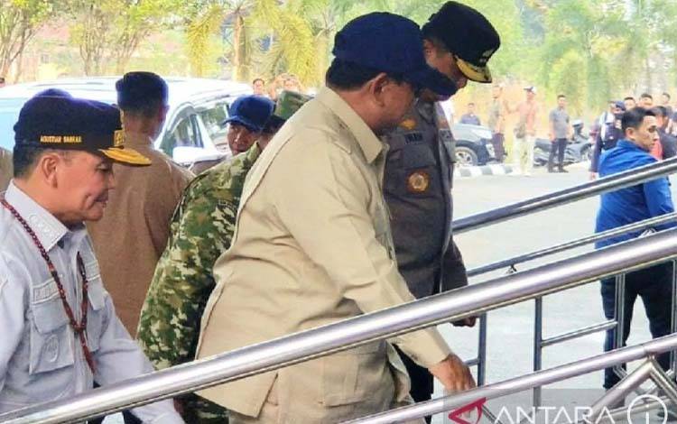 Prabowo Tinjau Karhutla Petuk Ketimpun dan Tumbang Nusa, 1.639 Kejadian Terjadi di Kalteng