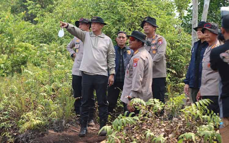 Kapolda Kalteng Perintahkan Tambah Embung Setiap 100 Meter di Tumbang Nusa