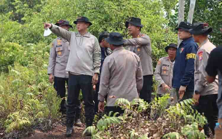 Kapolda Kalteng Pastikan Karhutla Tumbang Nusa Terkendali, Tetap Siaga Tuntaskan Sisa Titik Api