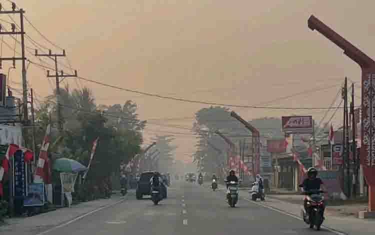 ISPU Kapuas Sangat Tidak Sehat, DLHK Himbau Warga Mulai Kenakan Masker