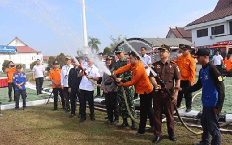 Pemkab Gumas Berkomitmen Perkuat Kesiapsiagaan dan Korodinasi Penanganan Karhutla