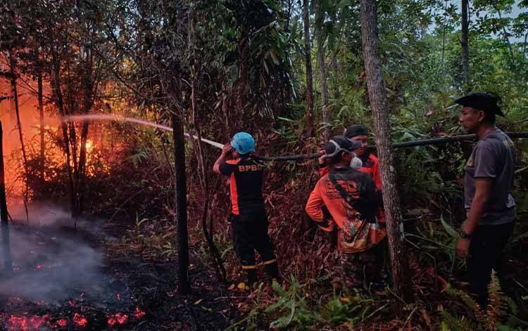 Karhutla Sarapat Barito Timur Cepat Ditangani, Laporan Warga Bantu Cegah Api Meluas