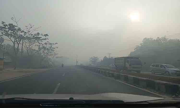 Kabut Asap di Kasongan Tambah Pekat
